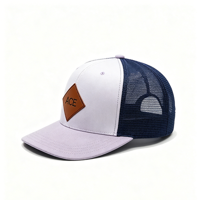 Mũ Trucker 6 bảng có khóa kéo bằng nhựa quai cotton và hình dạng được thiết kế để mang lại sự thoải mái và độ bền