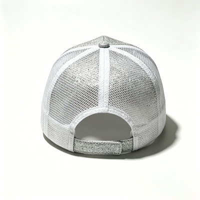 6 Panel Trucker Cap with Breathable Mesh Panels Adjustable Snapback Closure và tùy chọn logo thêu