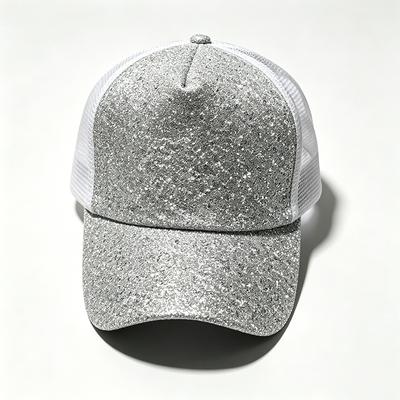 6 Panel Trucker Cap with Breathable Mesh Panels Adjustable Snapback Closure và tùy chọn logo thêu