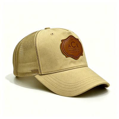 Tùy chỉnh 6 Panel Trucker Cap với vương miện cao cấp và thắt lưng bông hấp thụ cho tất cả các mùa