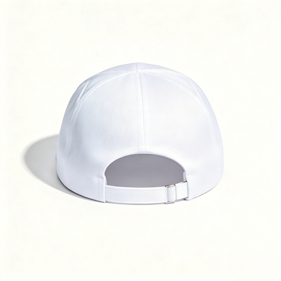 Mũ thể thao thoáng khí bằng vải polyester có dây đeo bằng kim loại Mũ thông thường có thể điều chỉnh thoải mái không có cấu trúc cho các hoạt động ngoài trời