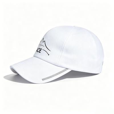 Mũ thể thao thoáng khí bằng vải polyester có dây đeo bằng kim loại Mũ thông thường có thể điều chỉnh thoải mái không có cấu trúc cho các hoạt động ngoài trời