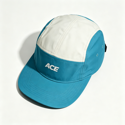 5 Panel Camper Hat với Flat Brim Sports Mesh Sweatband Một kích thước phù hợp với tất cả các hoạt động ngoài trời