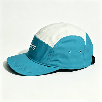 5 Panel Camper Hat với Flat Brim Sports Mesh Sweatband Một kích thước phù hợp với tất cả các hoạt động ngoài trời