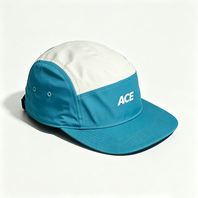 5 Panel Camper Hat với Flat Brim Sports Mesh Sweatband Một kích thước phù hợp với tất cả các hoạt động ngoài trời