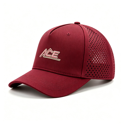 Mũ lưỡi trai unisex sáu mảnh với 2 lỗ thông hơi, thiết kế nhẹ thoáng khí, hoàn hảo cho thể thao, trang phục thường ngày và sử dụng hàng ngày