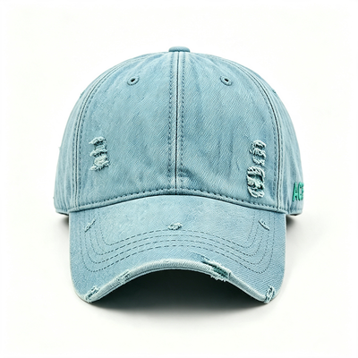 Mũ thể thao 100% bông Twill với dây thắt có thể điều chỉnh và thêu phẳng để phù hợp thoải mái