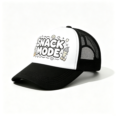 6 bảng hình cong Trucker Cap Nhựa Snapback Khóa tùy chỉnh lý tưởng cho chiến dịch Đội đồng phục và mặc bình thường
