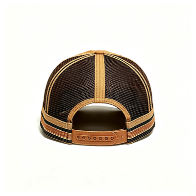 6 Panel Constructed Trucker Mesh Cap Featuring Breathable Mesh Back Adjustable Snap Closure Lý tưởng cho các sự kiện và đồng phục