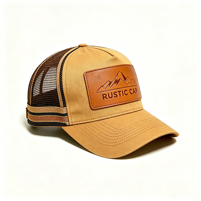 6 Panel Constructed Trucker Mesh Cap Featuring Breathable Mesh Back Adjustable Snap Closure Lý tưởng cho các sự kiện và đồng phục