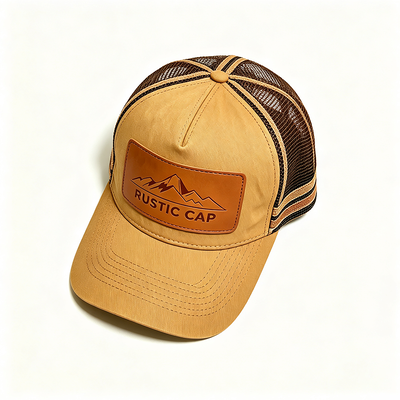 6 Panel Constructed Trucker Mesh Cap Featuring Breathable Mesh Back Adjustable Snap Closure Lý tưởng cho các sự kiện và đồng phục