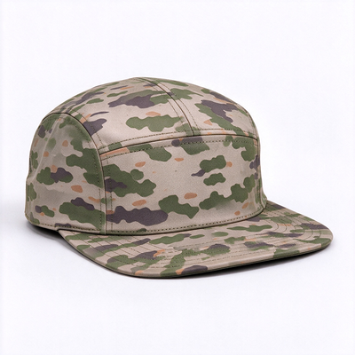 With Lining Durable Construction Lightweight Breathable 5 Panel Camper Hat and 5 Panel Camp Cap for Outdoor Enthusiasts