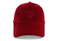 Mũ thể thao màu đỏ Purplish Mũ được trang trí theo kiểu Vintage Dad Mũ che nắng Kiểu cong cong
