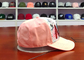Silk Pink Curve Brim Sequin Mũ bóng chày Logo thêu / Mũ bố hợp thời trang