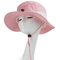 Unisex Custom Craft Silk In Logo Ngư dân Buck Hat Dây đeo bằng da Khóa