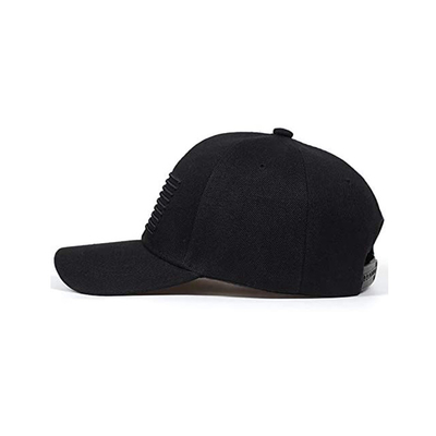 Fashion Letter Pattern 6 Panel Cap bóng chày bằng cotton với dây đeo kim loại