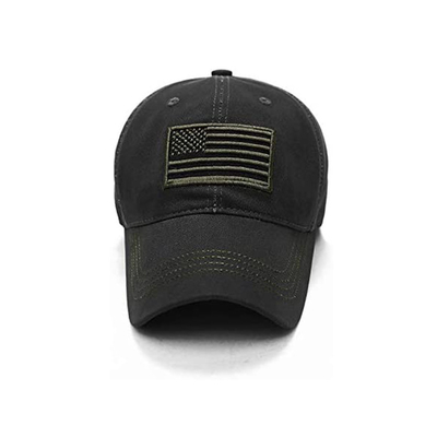 Fashion Letter Pattern 6 Panel Cap bóng chày bằng cotton với dây đeo kim loại