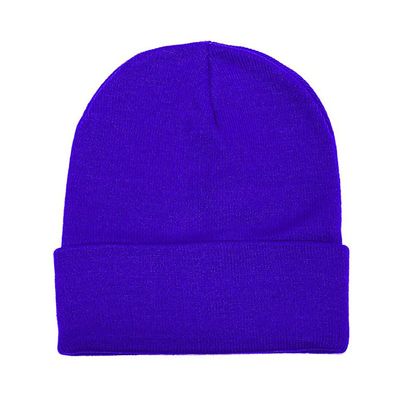 Mềm mại ấm áp đầy màu sắc 60 cm mùa đông dệt kim Beanie với nhãn dệt
