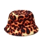 Cow Leopard Faux Fur Fluffy Fisherman Bucket Hat Mũ lông nhung mềm cho nữ