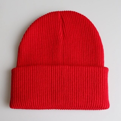 Màu đồng nhất Unisex Knit Beanie Mũ giữ ấm Nón có sọc Hip Hop