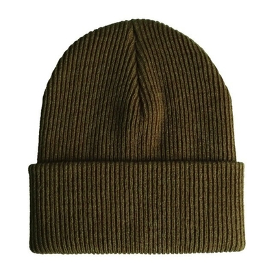 Màu đồng nhất Unisex Knit Beanie Mũ giữ ấm Nón có sọc Hip Hop