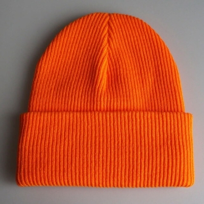 Màu đồng nhất Unisex Knit Beanie Mũ giữ ấm Nón có sọc Hip Hop