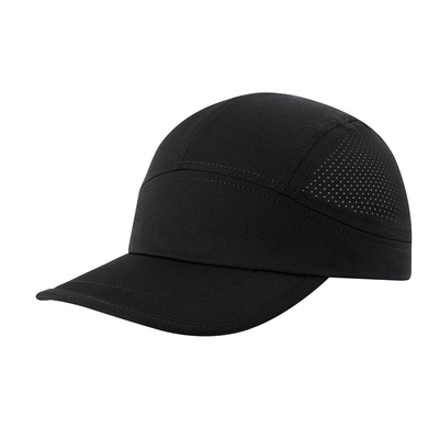 Đàn ông hiệu suất nhanh khô mũ chạy tùy chỉnh nhẹ màu xám nylon lưới mũ thể thao
